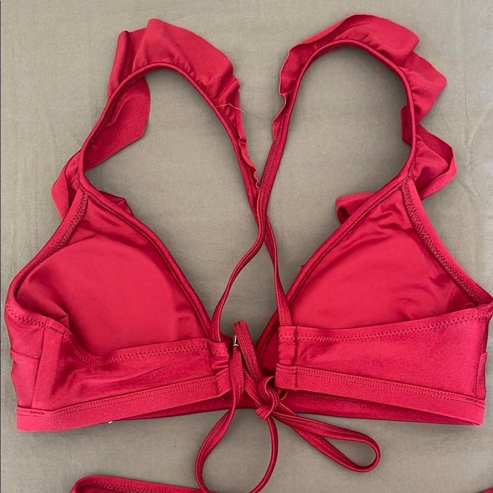 Cupshe Pink Ruffle Bikini Set - Picture 2 of 2
